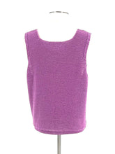 Womens Size Petite Large Sigrid Olsen Sport Crocheted Purple Tank Top - RealThreads